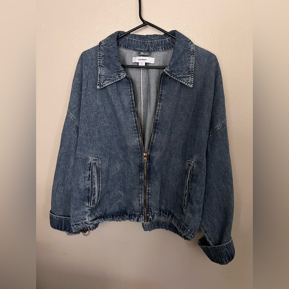 Old Navy Zip Up Denim Jacket